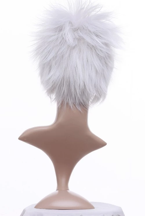 Silver 30cm Katekyo Hitman Reborn! Byakuran Nylon Cosplay Wig 7 Silver 30cm Katekyo Hitman Reborn! Byakuran Nylon Cosplay Wig - Image 5