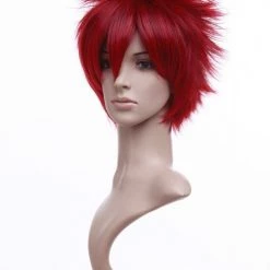 Red 30cm Naruto Sabakuno Gaara Cosplay Wig -Cosplay Shopper Store image 011g 5 5 1
