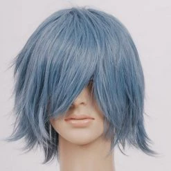 30cm Gray Blue Gurren Lagann Kamina Cosplay Wig 7 30cm Gray Blue Gurren Lagann Kamina Cosplay Wig -Cosplay Shopper Store image 018b 14 4 1
