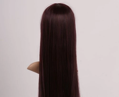 80cm Dark Brown Neon Genesis Evangelion Mari Makinami Illustrious Cosplay Wig 6 80cm Dark Brown Neon Genesis Evangelion Mari Makinami Illustrious Cosplay Wig - Image 4