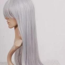Mixed Silver 80cm Bleach Ukitake Jushirou Cosplay Wig 8 Mixed Silver 80cm Bleach Ukitake Jushirou Cosplay Wig -Cosplay Shopper Store image 036l 15 6 1