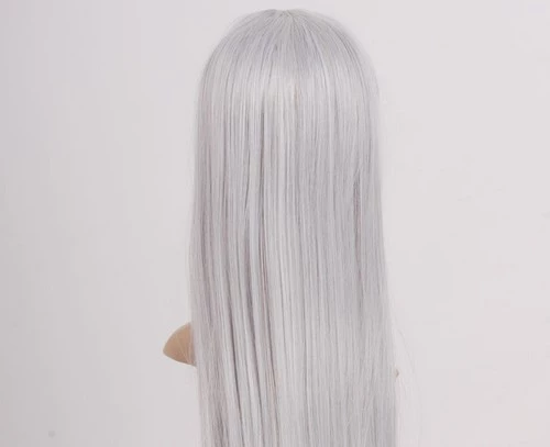 Mixed Silver 80cm Bleach Ukitake Jushirou Cosplay Wig 6 Mixed Silver 80cm Bleach Ukitake Jushirou Cosplay Wig - Image 4