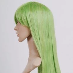 Green 80cm Code Geass-C.C. Nylon Cosplay Wig 8 Green 80cm Code Geass-C.C. Nylon Cosplay Wig -Cosplay Shopper Store image 036q 18 5 1