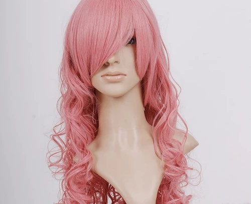 Pink 90cm Vocaloid Megurine Luka Nylon Cosplay Wig 5 Pink 90cm Vocaloid Megurine Luka Nylon Cosplay Wig - Image 3