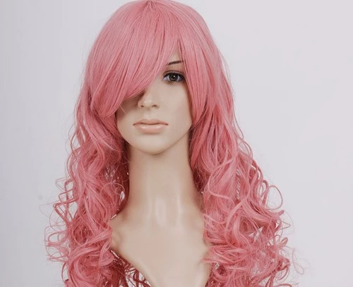 Pink 90cm Vocaloid Megurine Luka Nylon Cosplay Wig 4 Pink 90cm Vocaloid Megurine Luka Nylon Cosplay Wig - Image 2