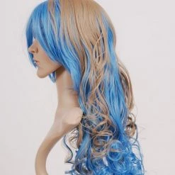 Blue And Light Golden 80cm Gurren Lagann Nia Teppelin Nylon Cosplay Wig 8 Blue And Light Golden 80cm Gurren Lagann Nia Teppelin Nylon Cosplay Wig -Cosplay Shopper Store image 037c 15 4 1
