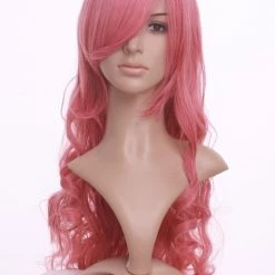 Pink 90cm Gundam Seed Lacus Clyne Cosplay Wig