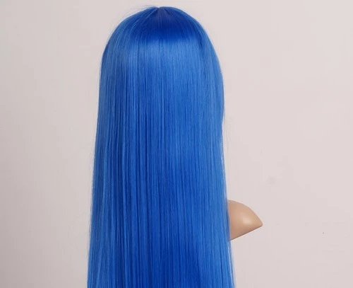 Blue 100cm Lucky Star Izumi Konata Cosplay Wig 6 Blue 100cm Lucky Star Izumi Konata Cosplay Wig - Image 4