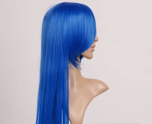 Blue 100cm Lucky Star Izumi Konata Cosplay Wig 5 Blue 100cm Lucky Star Izumi Konata Cosplay Wig - Image 3