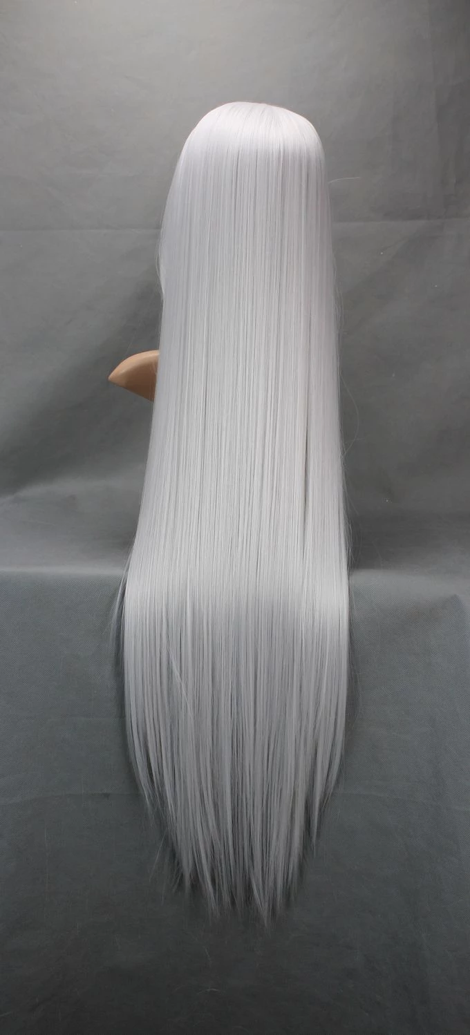 Silver 100cm Katekyo Hitman Reborn Superbi Squalo Nylon Cosplay Wig 6 Silver 100cm Katekyo Hitman Reborn Superbi Squalo Nylon Cosplay Wig - Image 4