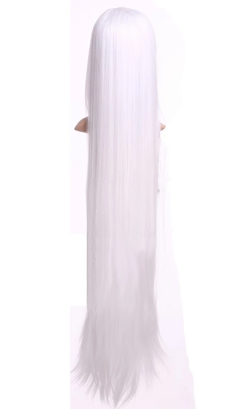 White 100cm InuYasha Sesshomaru Cosplay Wig 6 White 100cm InuYasha Sesshomaru Cosplay Wig - Image 4