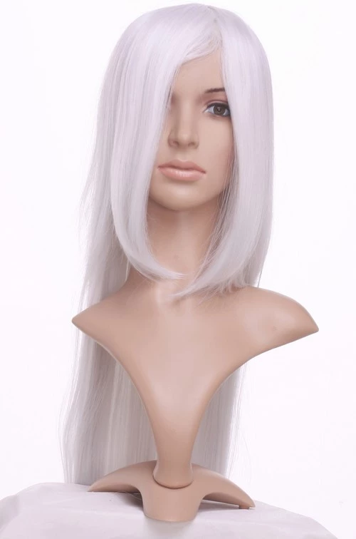 White 100cm InuYasha Sesshomaru Cosplay Wig 4 White 100cm InuYasha Sesshomaru Cosplay Wig - Image 2