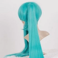 Green 120cm Vocaloid Hatsune Miku Nylon Cosplay Wig 8 Green 120cm Vocaloid Hatsune Miku Nylon Cosplay Wig -Cosplay Shopper Store image 042a 6 4 1