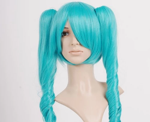 Blue 65cm Vocaloid Hatsune Miku Cosplay Wig 4 Blue 65cm Vocaloid Hatsune Miku Cosplay Wig - Image 2