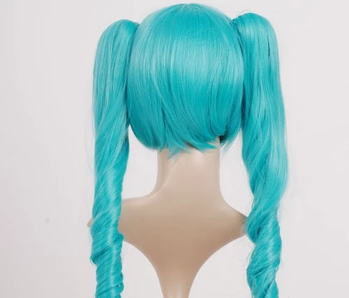 Blue 65cm Vocaloid Hatsune Miku Cosplay Wig 6 Blue 65cm Vocaloid Hatsune Miku Cosplay Wig - Image 4