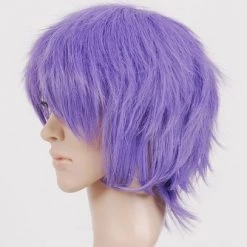 Purple 32cm Lucky Star Hiiragi Tsukasa Cosplay Wig -Cosplay Shopper Store image 053e 15 3 1