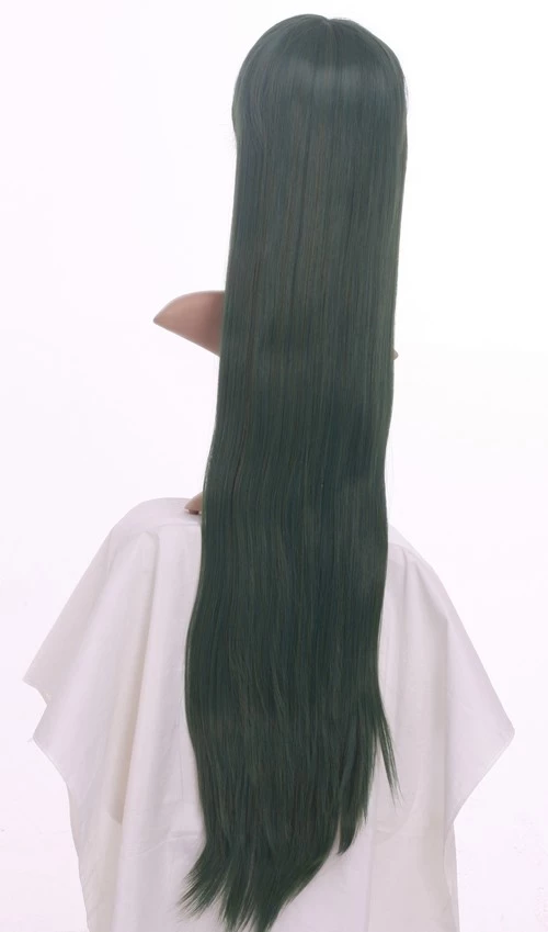 Dark Green 100cm Sailor Moon Sailor Pluto Meiou Setsuna Cosplay Wig 8 Dark Green 100cm Sailor Moon Sailor Pluto Meiou Setsuna Cosplay Wig - Image 6