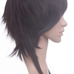 Black 35cm Starry Sky Kinose Azusa Cosplay Wig -Cosplay Shopper Store image 100a 2 4 1