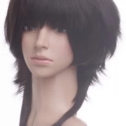 Black 35cm Starry Sky Kinose Azusa Cosplay Wig -Cosplay Shopper Store image 100a 6 4 1