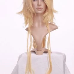 Gold 100cm ZONE-00 BENTEN Nylon Cosplay Wig 9 Gold 100cm ZONE-00 BENTEN Nylon Cosplay Wig -Cosplay Shopper Store image 142a 4 3 1