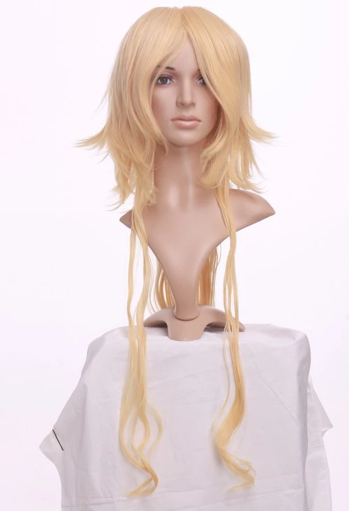Gold 100cm ZONE-00 BENTEN Nylon Cosplay Wig 5 Gold 100cm ZONE-00 BENTEN Nylon Cosplay Wig - Image 3