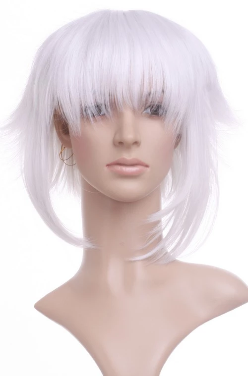 Silver 35cm Hakuouki Okita Souji Cosplay Wig 3 Silver 35cm Hakuouki Okita Souji Cosplay Wig