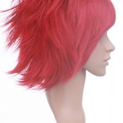 Red 32cm Bleach Haineko Nylon Cosplay Wig 10 Red 32cm Bleach Haineko Nylon Cosplay Wig -Cosplay Shopper Store image 158a 2 2 4 1