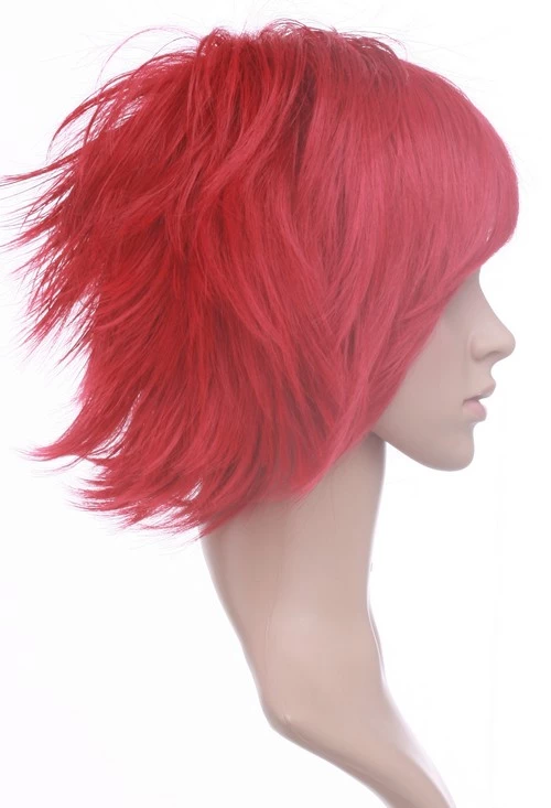 Red 32cm Bleach Haineko Nylon Cosplay Wig 5 Red 32cm Bleach Haineko Nylon Cosplay Wig - Image 3