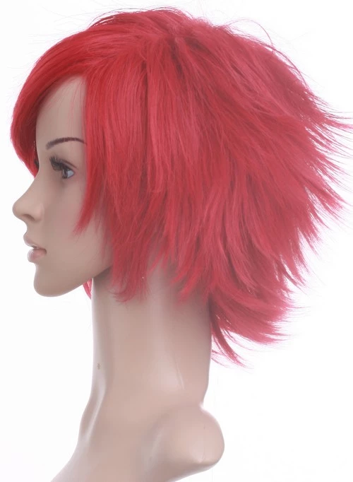 Red 32cm Bleach Haineko Nylon Cosplay Wig 6 Red 32cm Bleach Haineko Nylon Cosplay Wig - Image 4