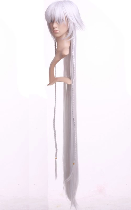 Silver 135cm Pandora Hearts Intention Of The Abyss Nylon Cosplay Wig 7 Silver 135cm Pandora Hearts Intention Of The Abyss Nylon Cosplay Wig - Image 5