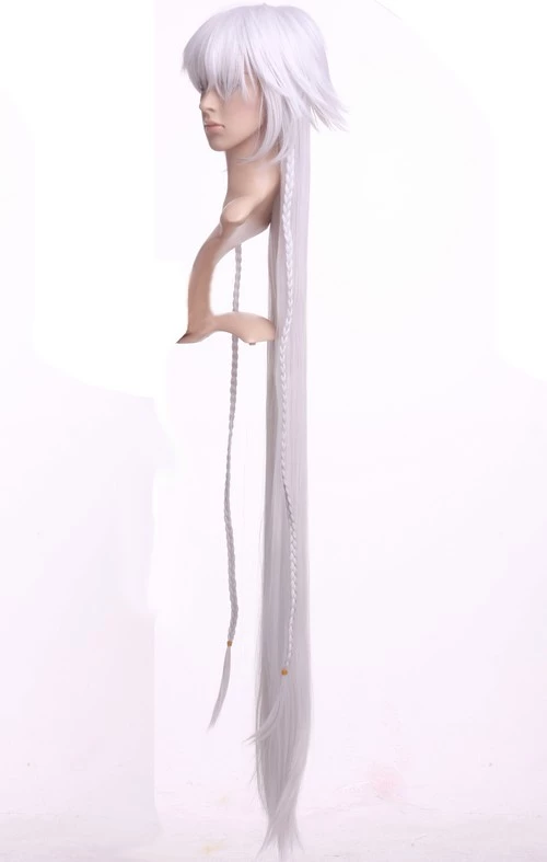 Silver 135cm Pandora Hearts Intention Of The Abyss Nylon Cosplay Wig 6 Silver 135cm Pandora Hearts Intention Of The Abyss Nylon Cosplay Wig - Image 4