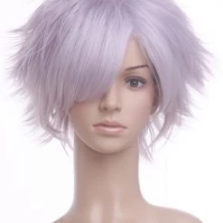 Lavender 32cm Letter Bee-Lag Seeing Nylon Cosplay Wig -Cosplay Shopper Store image 175a 2 3 1