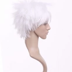 White 32cm Gintama Sakata Gintoki Nylon Cosplay Wig -Cosplay Shopper Store image 178a 1 4 1