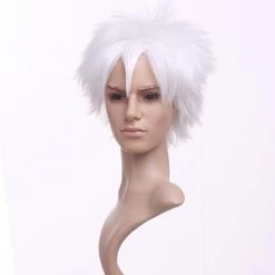 White 32cm Gintama Sakata Gintoki Nylon Cosplay Wig -Cosplay Shopper Store image 178a 4 4 1
