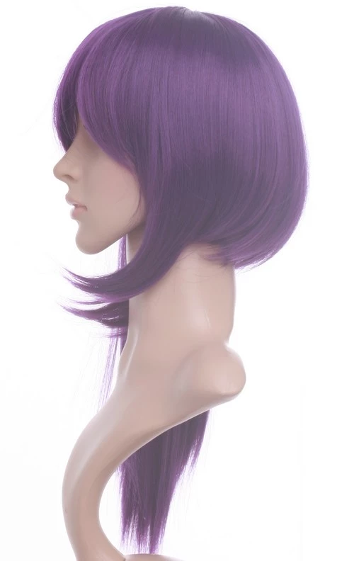 Purple 45cm Gintama Terakado Tsuu Cosplay Wig 6 Purple 45cm Gintama Terakado Tsuu Cosplay Wig - Image 4