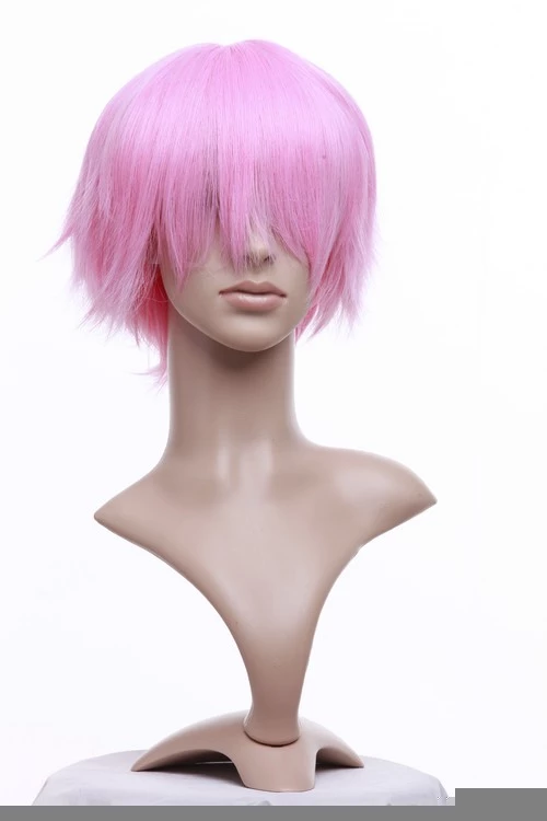 Pink 32cm Bleach Yachiru Kusajishi Cosplay Wig 8 Pink 32cm Bleach Yachiru Kusajishi Cosplay Wig - Image 6