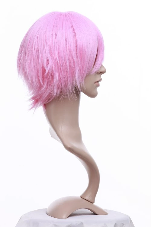 Pink 32cm Bleach Yachiru Kusajishi Cosplay Wig 5 Pink 32cm Bleach Yachiru Kusajishi Cosplay Wig - Image 3