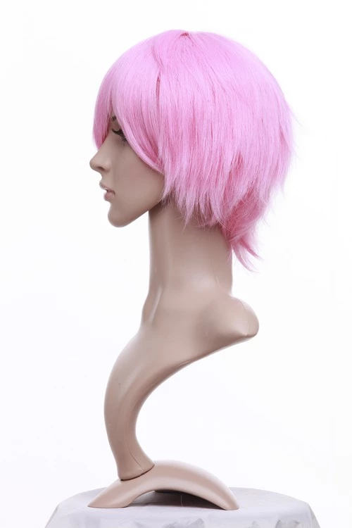Pink 32cm Bleach Yachiru Kusajishi Cosplay Wig 6 Pink 32cm Bleach Yachiru Kusajishi Cosplay Wig - Image 4