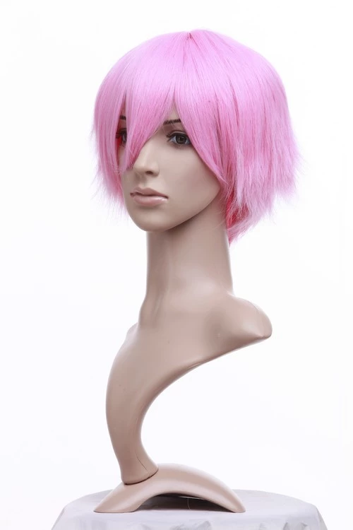 Pink 32cm Bleach Yachiru Kusajishi Cosplay Wig 7 Pink 32cm Bleach Yachiru Kusajishi Cosplay Wig - Image 5