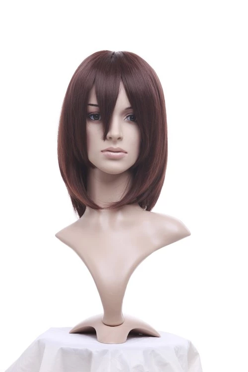 Dark Brown 40cm Gundam Seed Murrue Ramius Cosplay Wig 3 Dark Brown 40cm Gundam Seed Murrue Ramius Cosplay Wig
