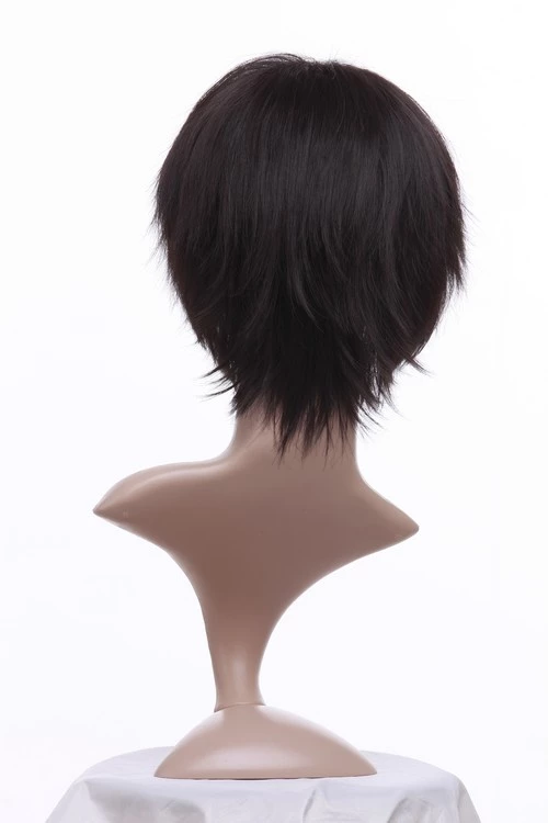 Black 32cm Naruto Gekkou Hayate Cosplay Wig 8 Black 32cm Naruto Gekkou Hayate Cosplay Wig - Image 6