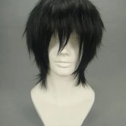 Black 32cm Black Butler Kuroshitsuji Lau Nylon Cosplay Wig