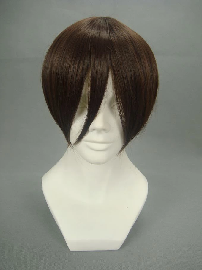 Dark Brown 30cm Neon Genesis Evangelion Ikari Gendo Cosplay Wig 4 Dark Brown 30cm Neon Genesis Evangelion Ikari Gendo Cosplay Wig - Image 2