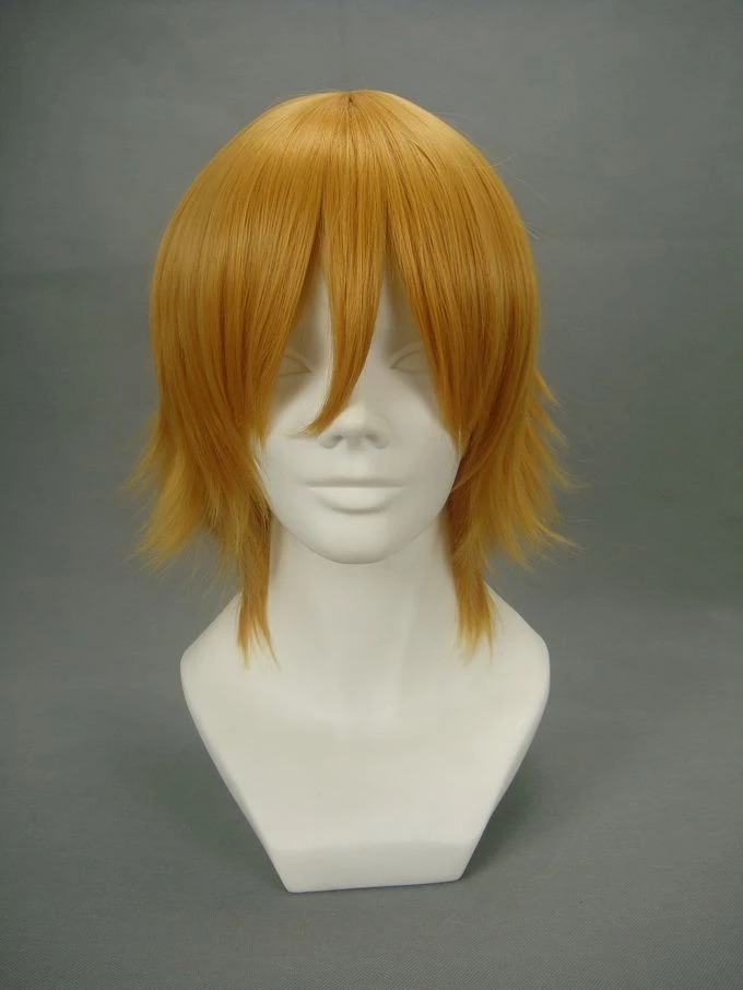 Golden 32cm Gundam Seed Cagalli Yula Athha Nylon Cosplay Wig 6 Golden 32cm Gundam Seed Cagalli Yula Athha Nylon Cosplay Wig - Image 4