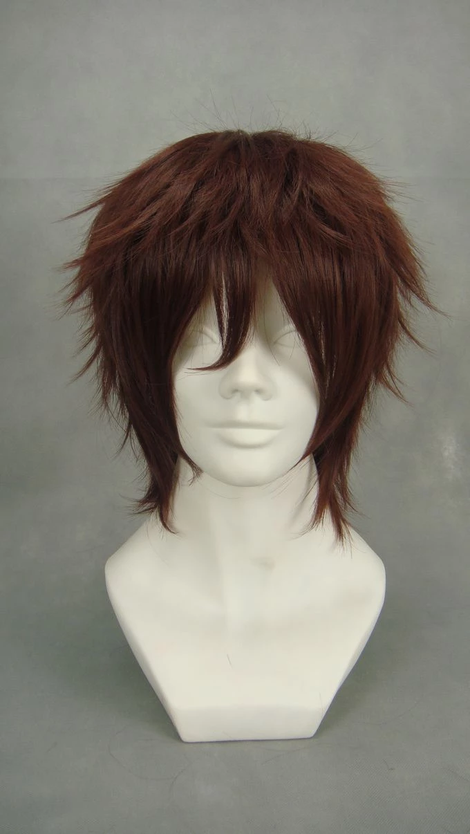 Brown 32cm Haruhi Suzumiya Kyon Cosplay Wig 4 Brown 32cm Haruhi Suzumiya Kyon Cosplay Wig - Image 2