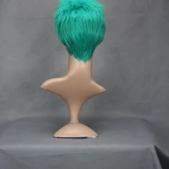 Green 5cm One Piece Roronoa Zoro Cosplay Wig -Cosplay Shopper Store image 243a 3 4 1