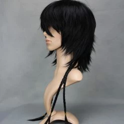 60cm Black Katekyo Hitman Reborn! Rambo Cosplay Wig -Cosplay Shopper Store image 249a 2 4 1