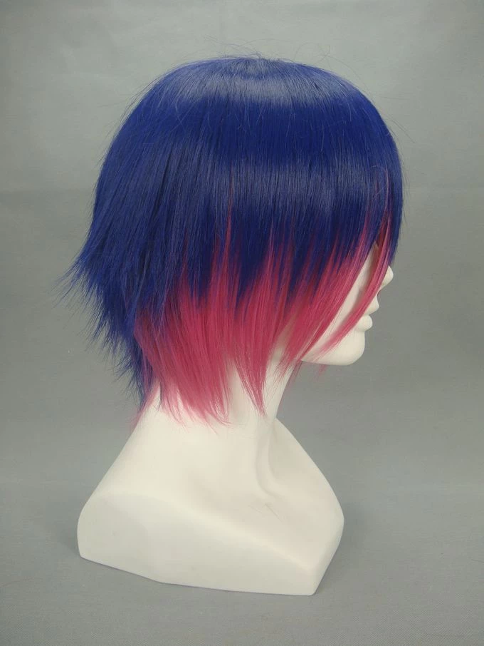 Blue And Red 32cm Panty & Stocking With Garterbelt Anarchy Stocking Cosplay Wig 5 Blue And Red 32cm Panty & Stocking With Garterbelt Anarchy Stocking Cosplay Wig - Image 3
