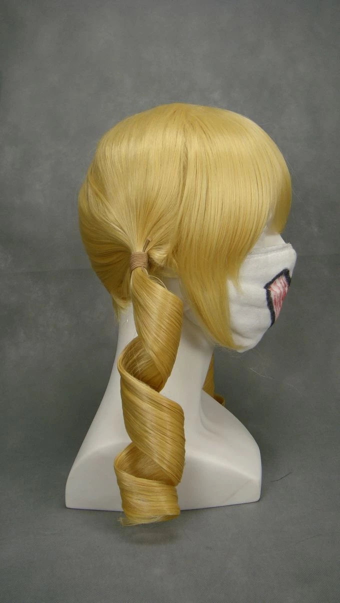 Golden 45cm Puella Magi Madoka Magica Tomoe Mami Cosplay Wig 5 Golden 45cm Puella Magi Madoka Magica Tomoe Mami Cosplay Wig - Image 3