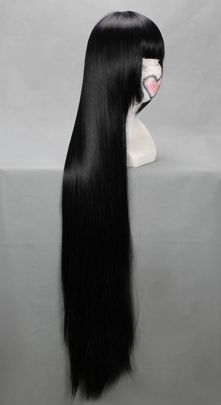 Black 110cm Shakugan No Shana Shana Cosplay Wig 5 Black 110cm Shakugan No Shana Shana Cosplay Wig - Image 3